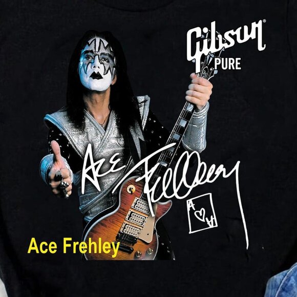 Unisex Ace Frehley Shirt Vintage Style T-shirt 169 - Picture 2 of 5